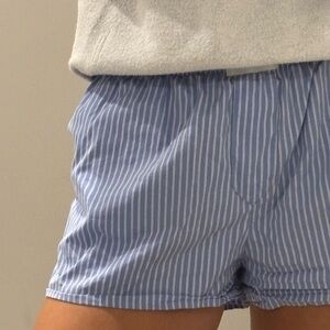 Blue Striped boxer women’s Shorts